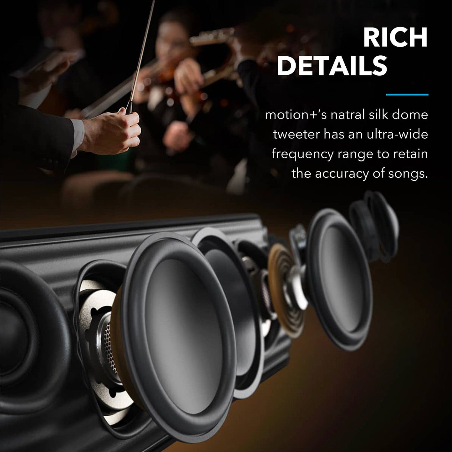 Motion+ | Portable Speaker with Intense Bass