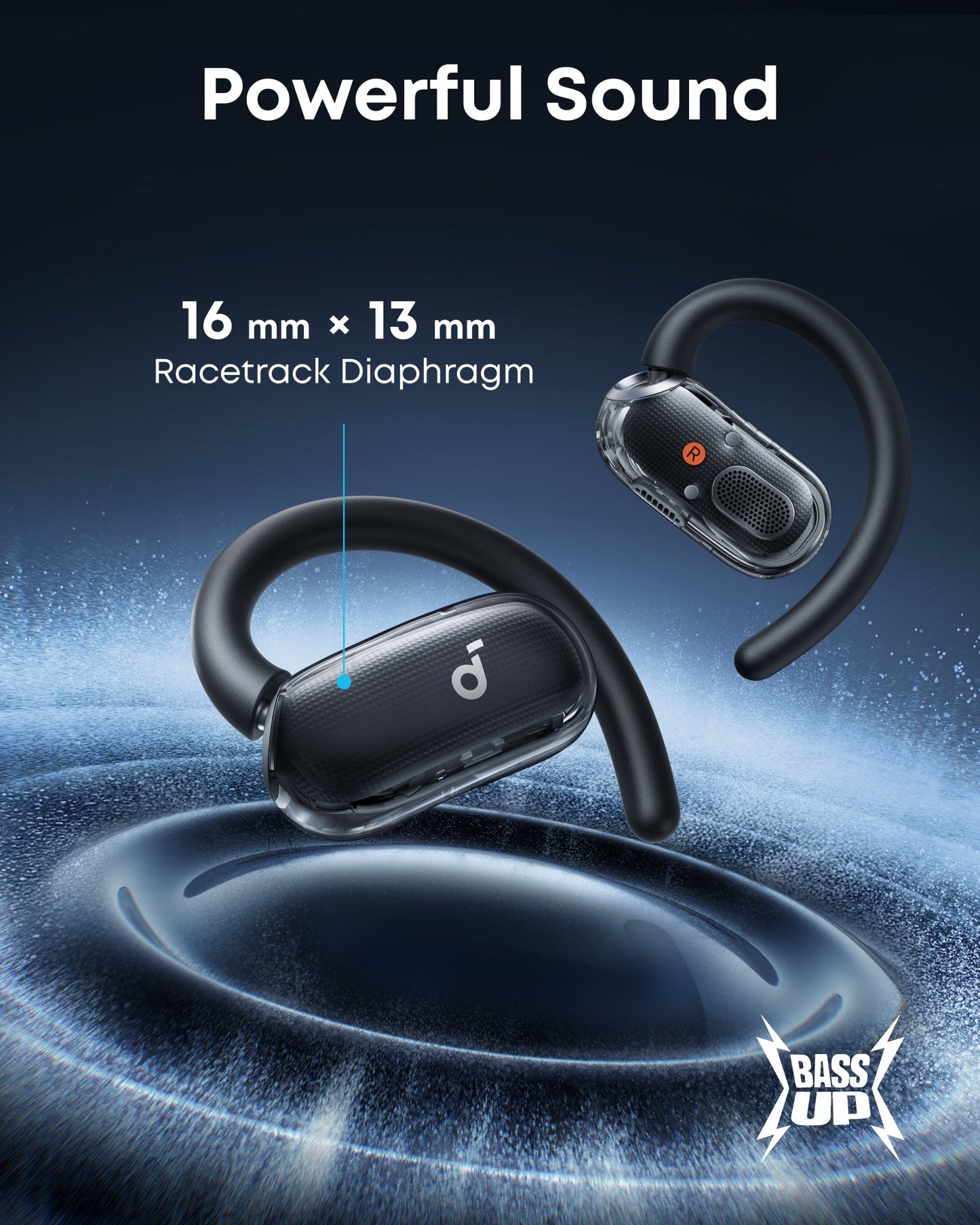 V40i | Open ear headphones with AI calls Bluetooth 5.4